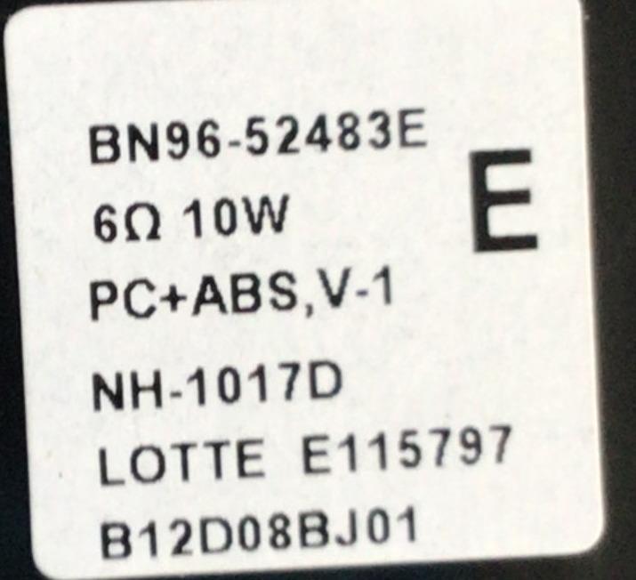 KIT DE BOCINAS ORIGINAL PARA TV SAMSUNG / NUMERO DE PARTE BN96-52483E / NH-1017D / BN9652483E / 52483E / B12D08BJ01 / PANEL CY-SA065HGXV1H / MODELO UN65AU8000BXZA WA15 / UN85AU800DFXZA / UN85DU7200DXZA - Imagen 2